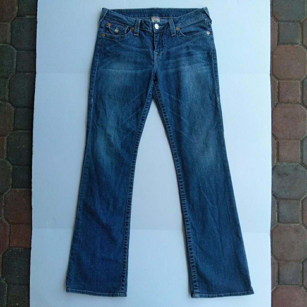 True Religion Rhinestone Bootcut Jeans size 32